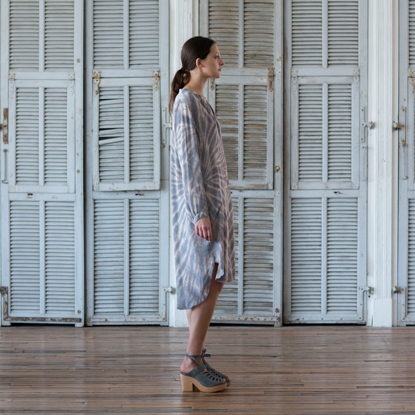 Raquel Allegra Tie Dye Shirt Dress Raquel Allegra Tie Dye Shirt Dress
