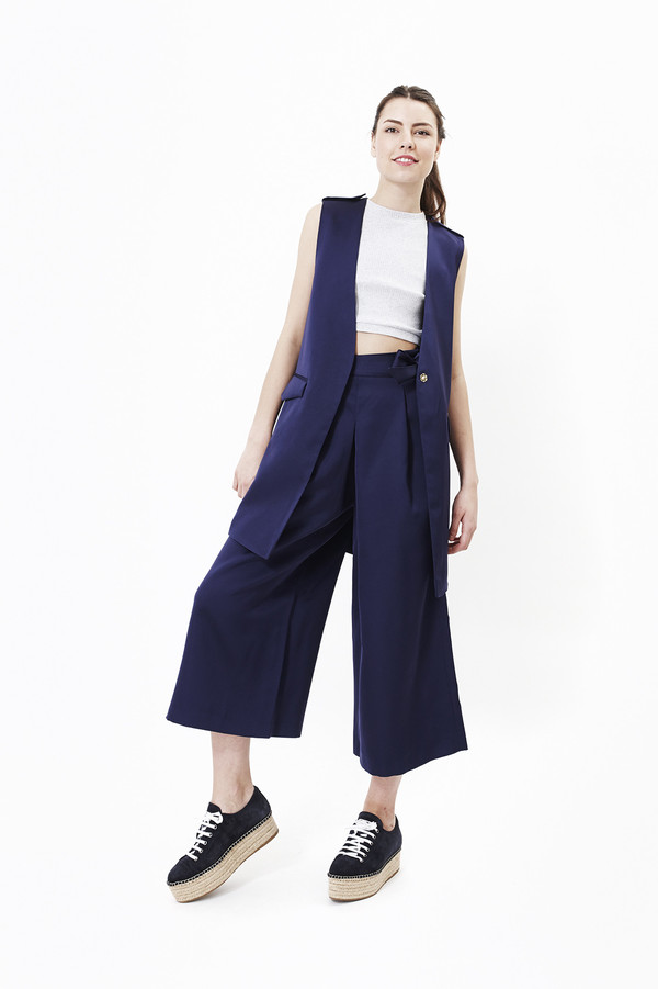 Nanushka Toho Hakama Pants in Navy Nanushka Toho Hakama Pants in Navy
