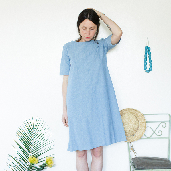 Me & Arrow Tall Dress - Lt. Indigo Chambray Me & Arrow Tall Dress - Lt. Indigo Chambray