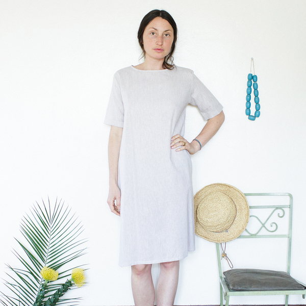 Me & Arrow Tall Dress - Sand Stripe Me & Arrow Tall Dress - Sand Stripe