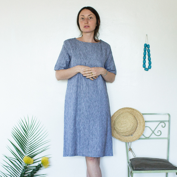 Me & Arrow Tall Dress - Black Bark Stripe Me & Arrow Tall Dress - Black Bark Stripe