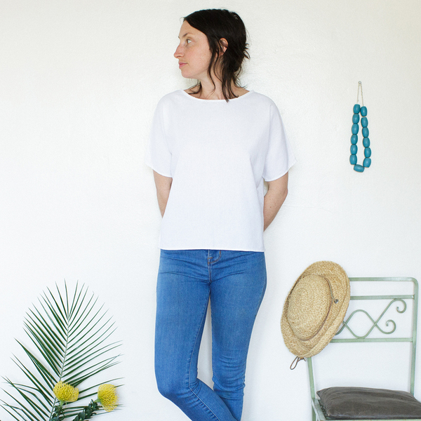 Unknown Sleeve Tee<br>White Unknown Sleeve Tee<br>White