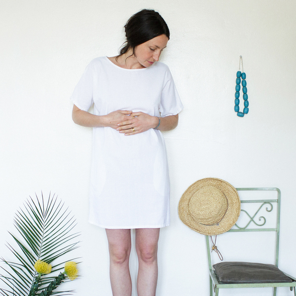 Me & Arrow Sleeve Dress White Me & Arrow Sleeve Dress White