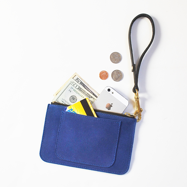 Unknown All-in-One Pouch/Wallet <br>Blue or Red Suede with Veggie Strap<br> Unknown All-in-One Pouch/Wallet <br>Blue or Red Suede with Veggie Strap<br>