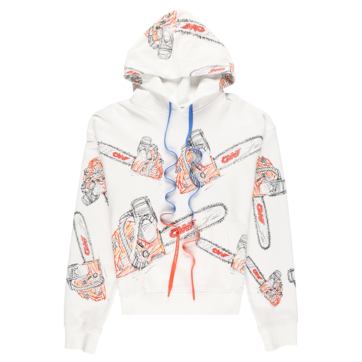 off white chainsaw hoodie