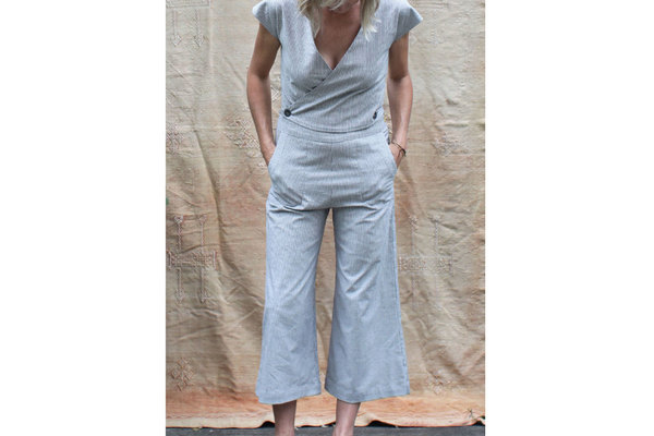 pietsie Atacama Jumpsuit in Gray Stripe pietsie Atacama Jumpsuit in Gray Stripe