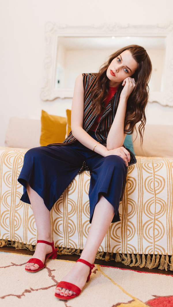 Maryam Nassir Zadeh Sophie Sandal in Red Suede Maryam Nassir Zadeh Sophie Sandal in Red Suede