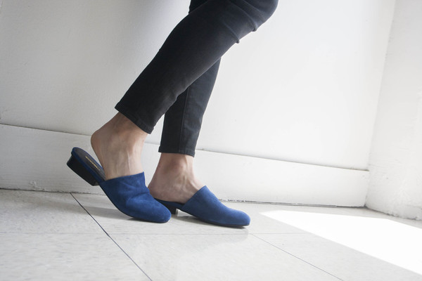 Intentionally Blank TOUCH in BLUE SUEDE Intentionally Blank TOUCH in BLUE SUEDE