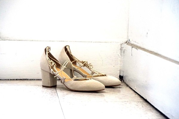 Intentionally Blank HATTER in nude suede Intentionally Blank HATTER in nude suede