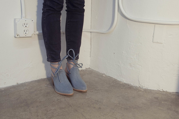 Intentionally Blank BUTTON in LITE BLUE DENIM Intentionally Blank BUTTON in LITE BLUE DENIM