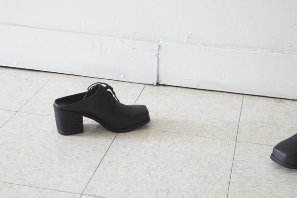 Intentionally Blank mule in BLACK leather Intentionally Blank mule in BLACK leather