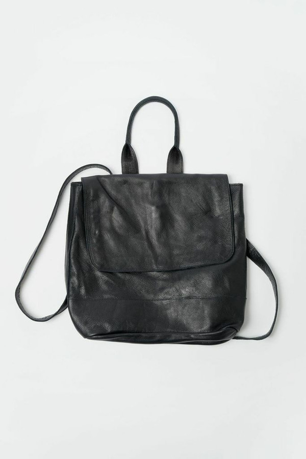 Clyde Leather Room Backpack - Black Clyde Leather Room Backpack - Black