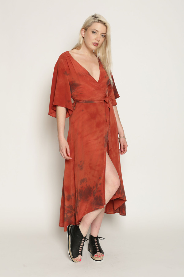 Upstate Duster Wrap Dress in Mars Upstate Duster Wrap Dress in Mars
