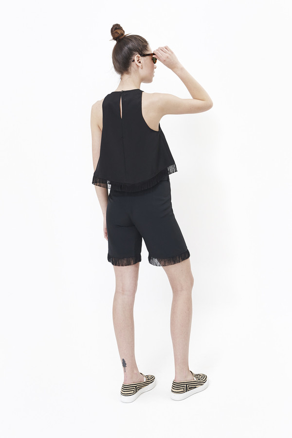Nanushka Kori Fringed Shorts Nanushka Kori Fringed Shorts