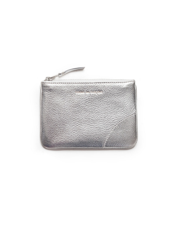 Comme des Garcons Classic Small Zip Wallet - Silver Comme des Garcons Classic Small Zip Wallet - Silver