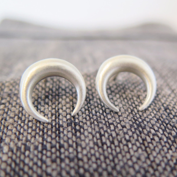 Emmy Trinh Jewelry Lovisa Moon Earrings in Silver Emmy Trinh Jewelry Lovisa Moon Earrings in Silver