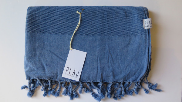 Plaj Portland Stone Washed Towel- Denim Plaj Portland Stone Washed Towel- Denim