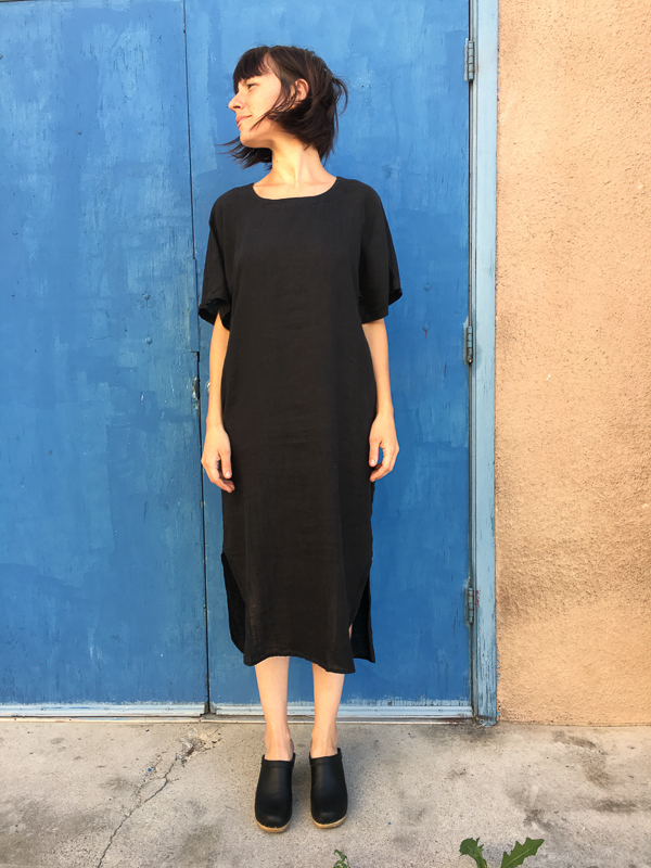Black Crane linen long dress Black Crane linen long dress