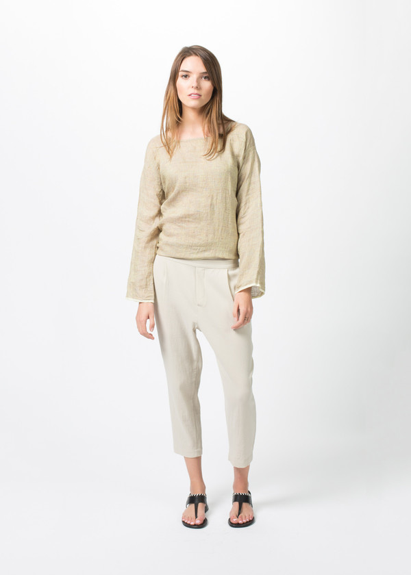 Evam Eva Double Cloth Tuck Pants Evam Eva Double Cloth Tuck Pants