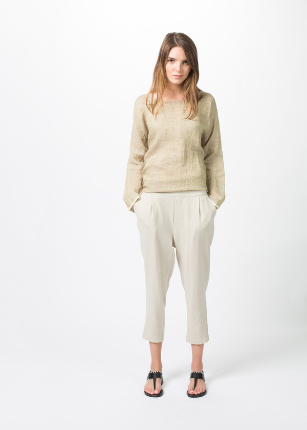 Evam Eva Double Cloth Tuck Pants Evam Eva Double Cloth Tuck Pants