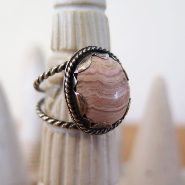 Gem spell Rhodochrosite Ring Gem spell Rhodochrosite Ring