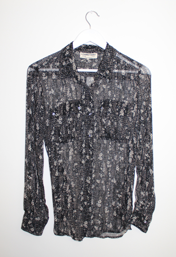 Sheer Floral Blouse Sheer Floral Blouse