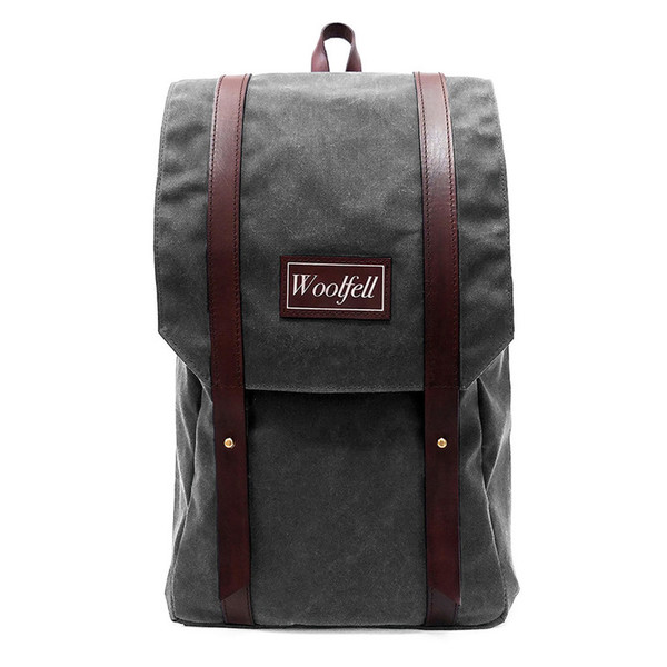 Woolfell Warrior Blackpack Gray and Brown Woolfell Warrior Blackpack Gray and Brown