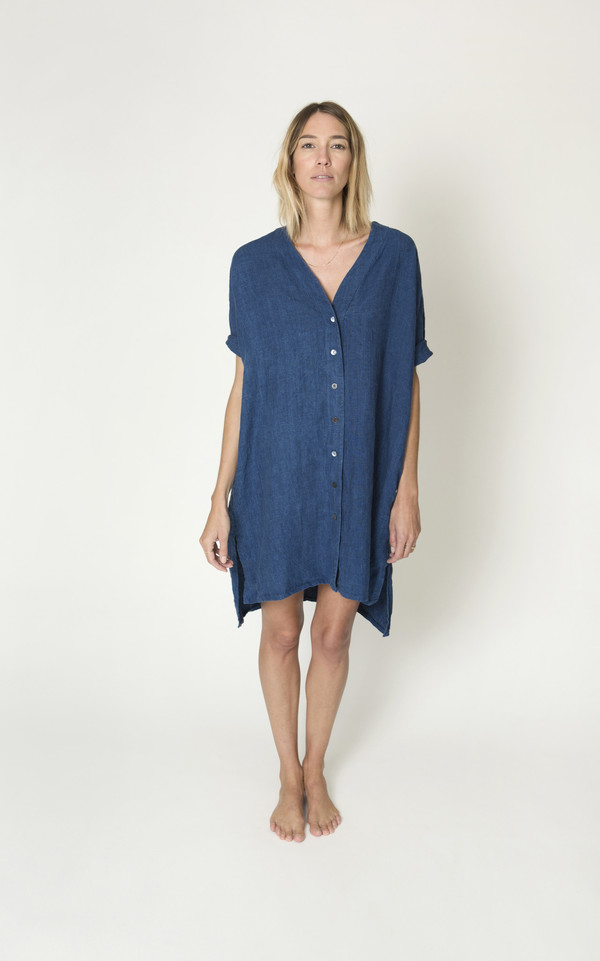 Ilana Kohn Lola Dress in Linen Chambray Ilana Kohn Lola Dress in Linen Chambray