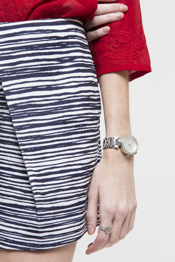 Finders Keepers Pleated Stripe Short Finders Keepers Pleated Stripe Short