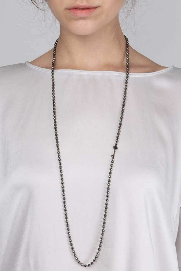 Oliver Kelly Gunmetal Chain W/ Key 36" Oliver Kelly Gunmetal Chain W/ Key 36"