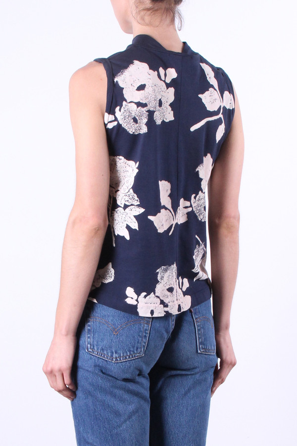 Calder Blake Eliot Tank in Navy Flower Print Calder Blake Eliot Tank in Navy Flower Print