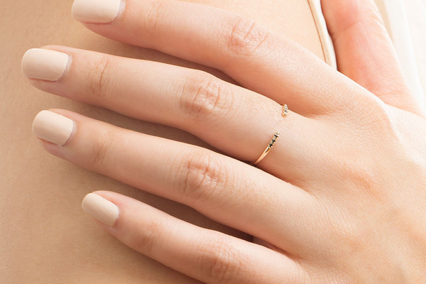 Jennie Kwon Designs Black Equilibrium Cuff Ring Jennie Kwon Designs Black Equilibrium Cuff Ring