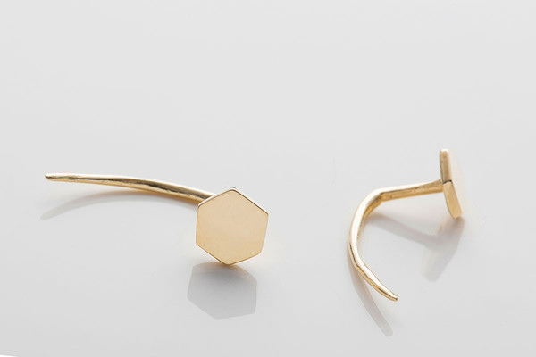 Gabriela Artigas Hexagon Infinite Tusk Earrings Gabriela Artigas Hexagon Infinite Tusk Earrings