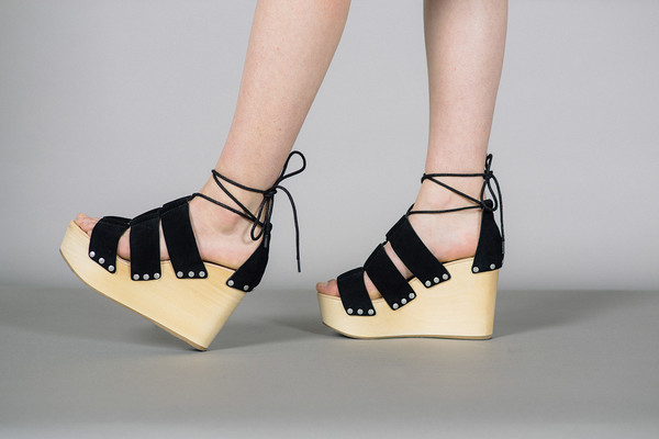 Loeffler Randall Ines Lace Up Clog Wedges Loeffler Randall Ines Lace Up Clog Wedges