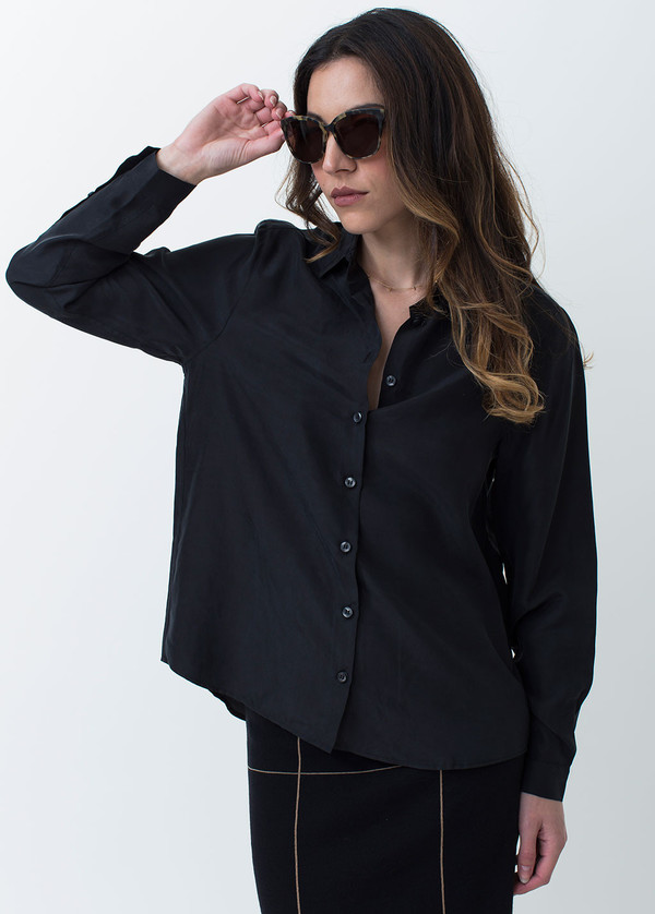 Whyred Karolina Washed Silk Shirt Whyred Karolina Washed Silk Shirt