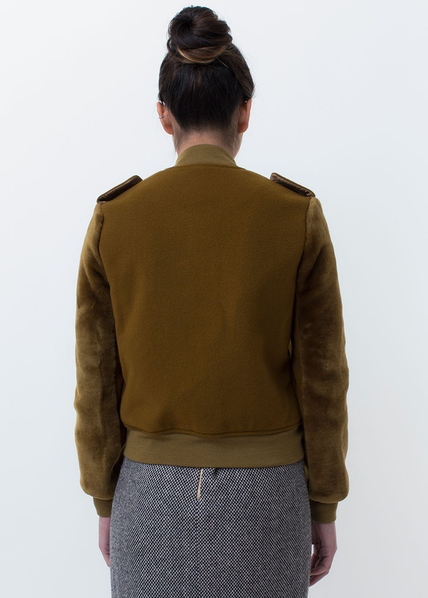 Kidd Fur Trimmed Bomber Jacket Kidd Fur Trimmed Bomber Jacket