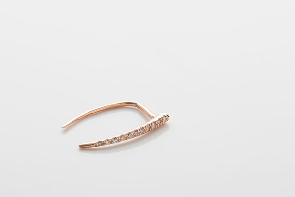 Gabriela Artigas Pave Infinite Tusk Earring Gabriela Artigas Pave Infinite Tusk Earring