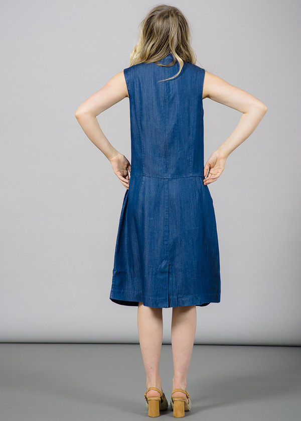 Whyred Ranae Mock Neck Denim Dress Whyred Ranae Mock Neck Denim Dress