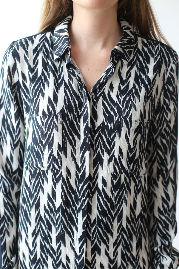 Just Female Ikat Shirt Dress Just Female Ikat Shirt Dress