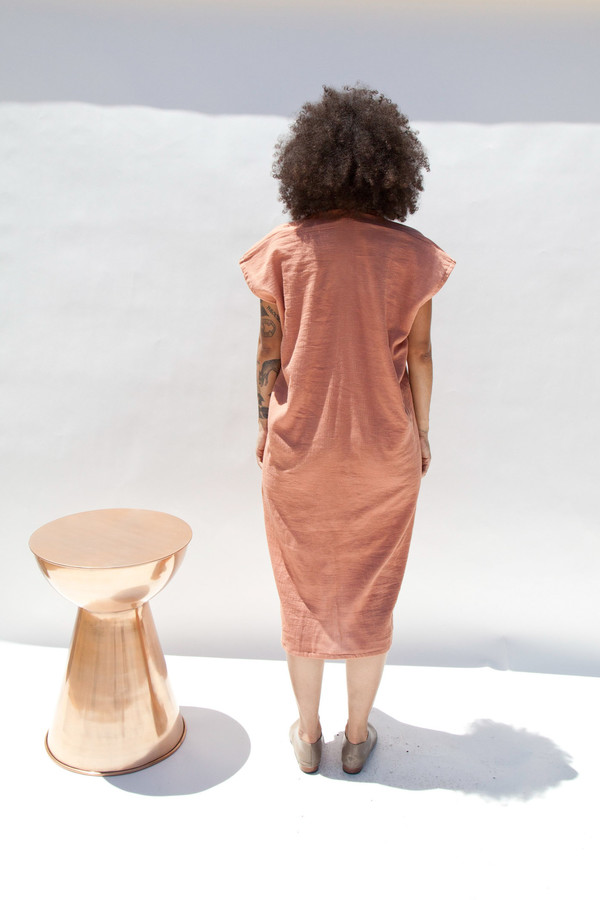 Miranda Bennett Everyday Dress, Lined Cotton Gauze in Noon Miranda Bennett Everyday Dress, Lined Cotton Gauze in Noon