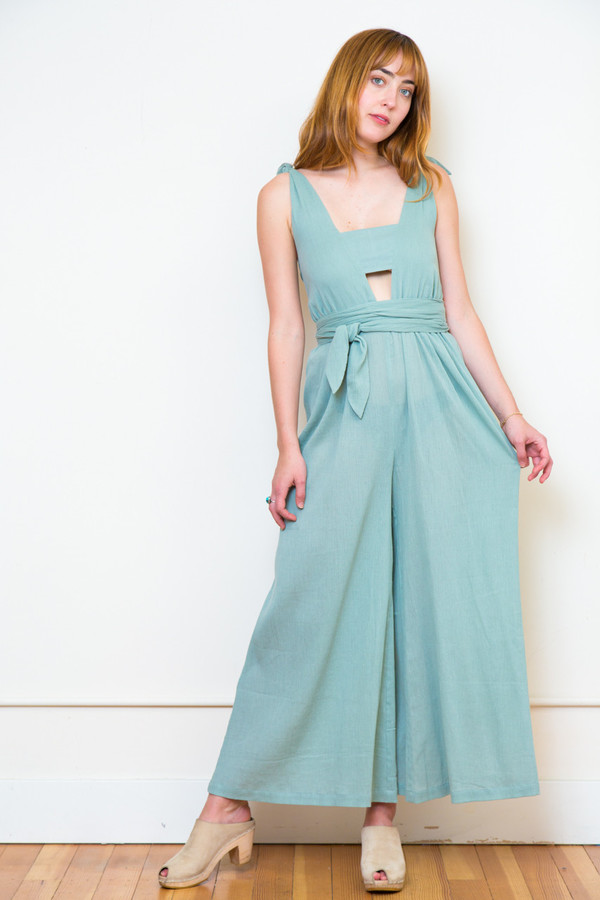 Mara Hoffman Gauze V-neck Jumpsuit Mara Hoffman Gauze V-neck Jumpsuit