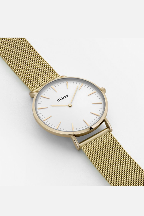 CLUSE WATCH La Boheme Mesh Gold/White CLUSE WATCH La Boheme Mesh Gold/White