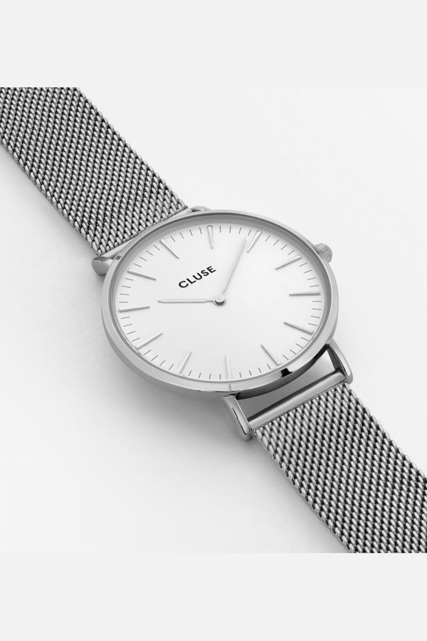 CLUSE WATCH La Boheme Mesh Silver/White CLUSE WATCH La Boheme Mesh Silver/White