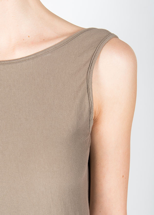 Black Crane Long Gathered Dress in Light Grey Black Crane Long Gathered Dress in Light Grey