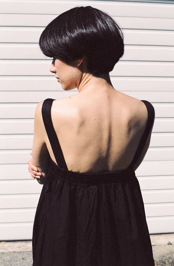 Black Crane Pleats Jumper - Black Black Crane Pleats Jumper - Black
