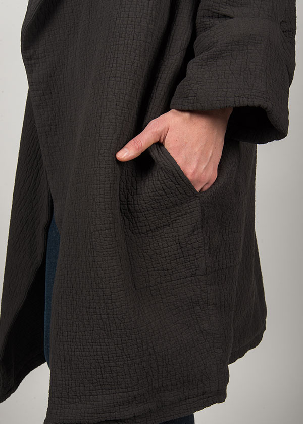Black Crane - Quilt Coat in Ebony Black Crane - Quilt Coat in Ebony