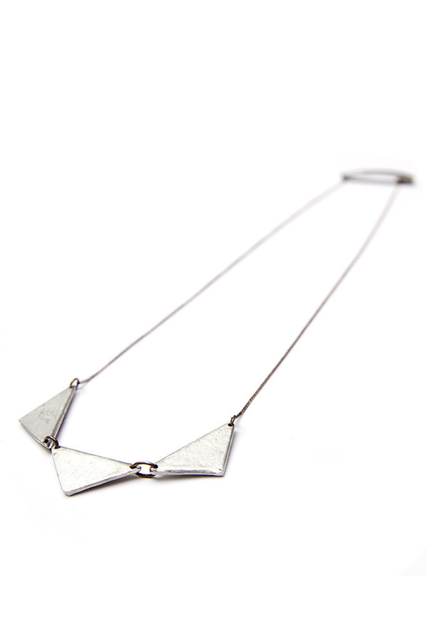 Article 22 Peacebomb Triple Triangle Necklace Article 22 Peacebomb Triple Triangle Necklace