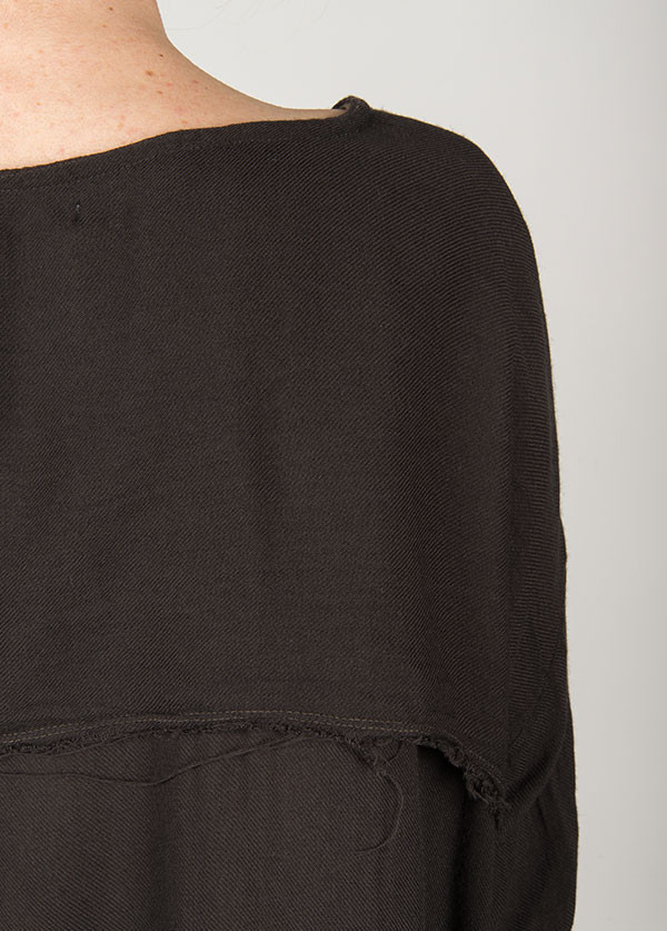 Black Crane - Square Top Short Sleeve in Ebony Black Crane - Square Top Short Sleeve in Ebony