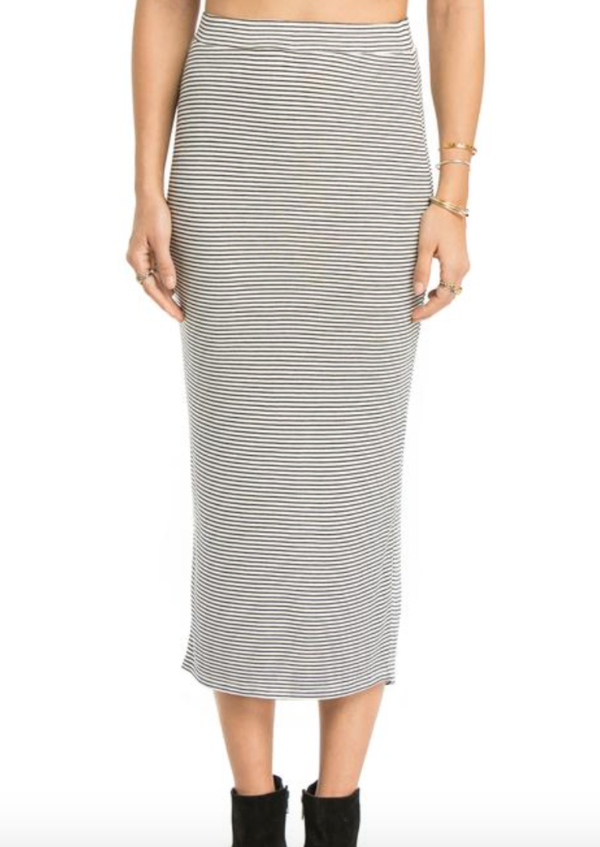 AMUSE SOCIETY Stacy Knit Skirt - Stripe AMUSE SOCIETY Stacy Knit Skirt - Stripe
