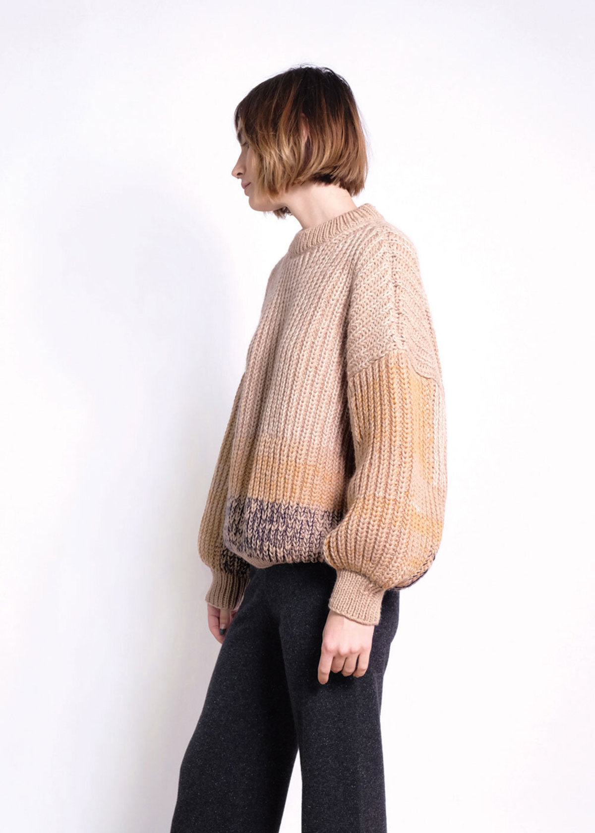 Micaela Greg Ombre Sweater - Flax 